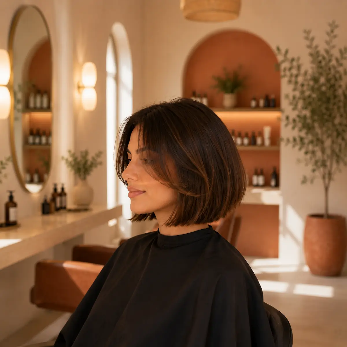 Bob cut, soft finish